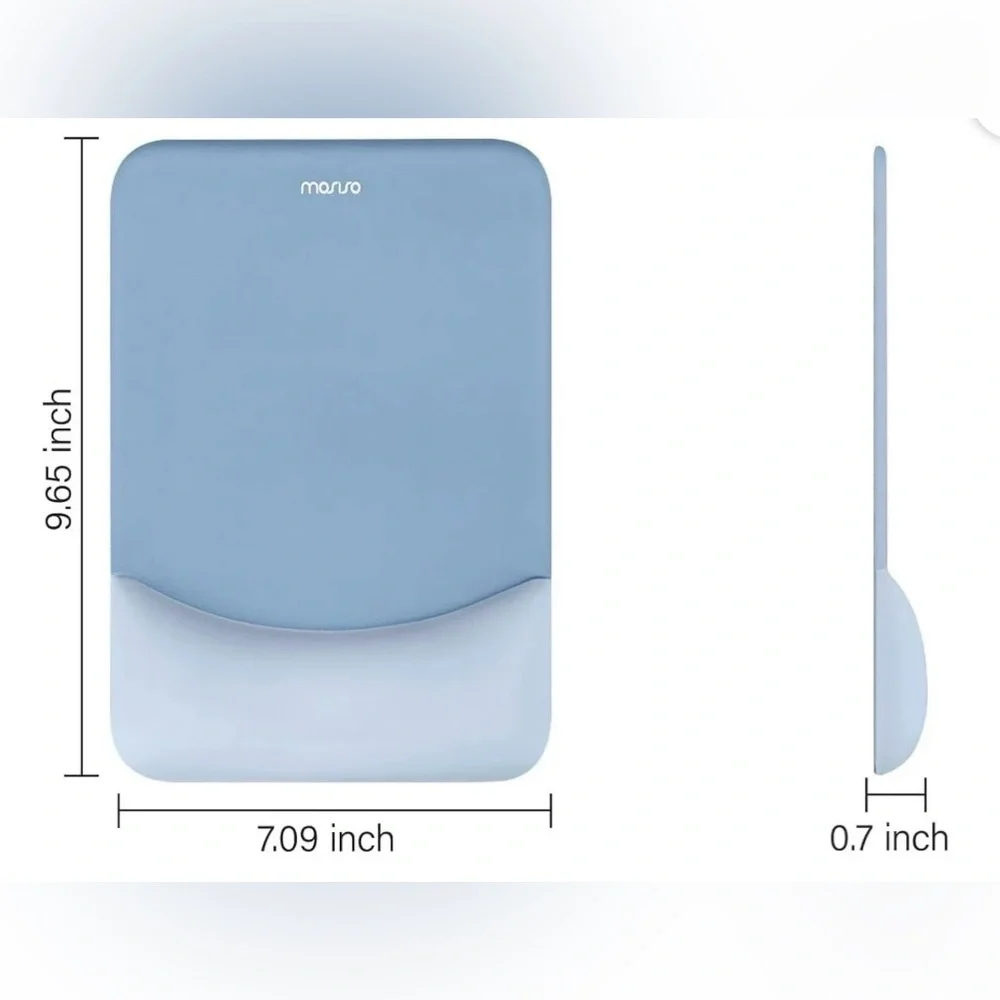 NWOT Mosiso Ergonomic Mouse Pad w/ Wrist Rest Memory Foam Mouse Mat Blue